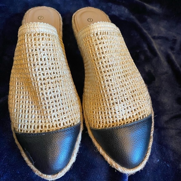 Kaanas Palau Fishnet Mule Espadrille Custard 7 - Picture 1 of 5